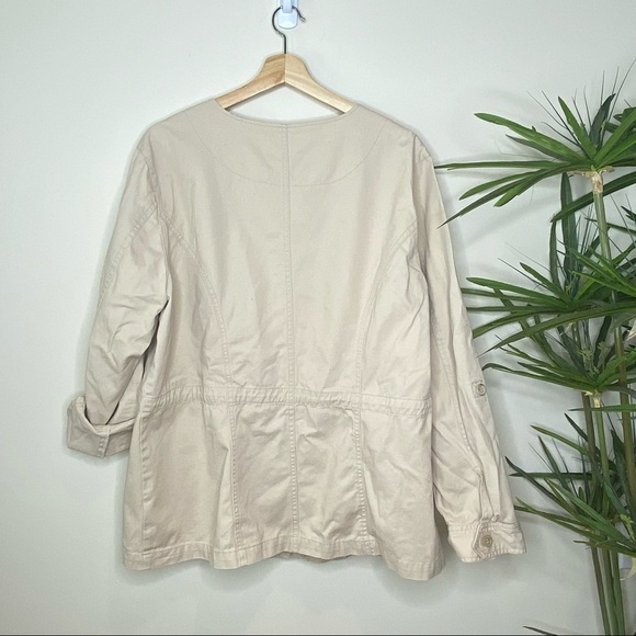 DB Established 1962 || Cargo/Utility Jacket Button Front w/Drawstring; Size 1X - Picture 6 of 11